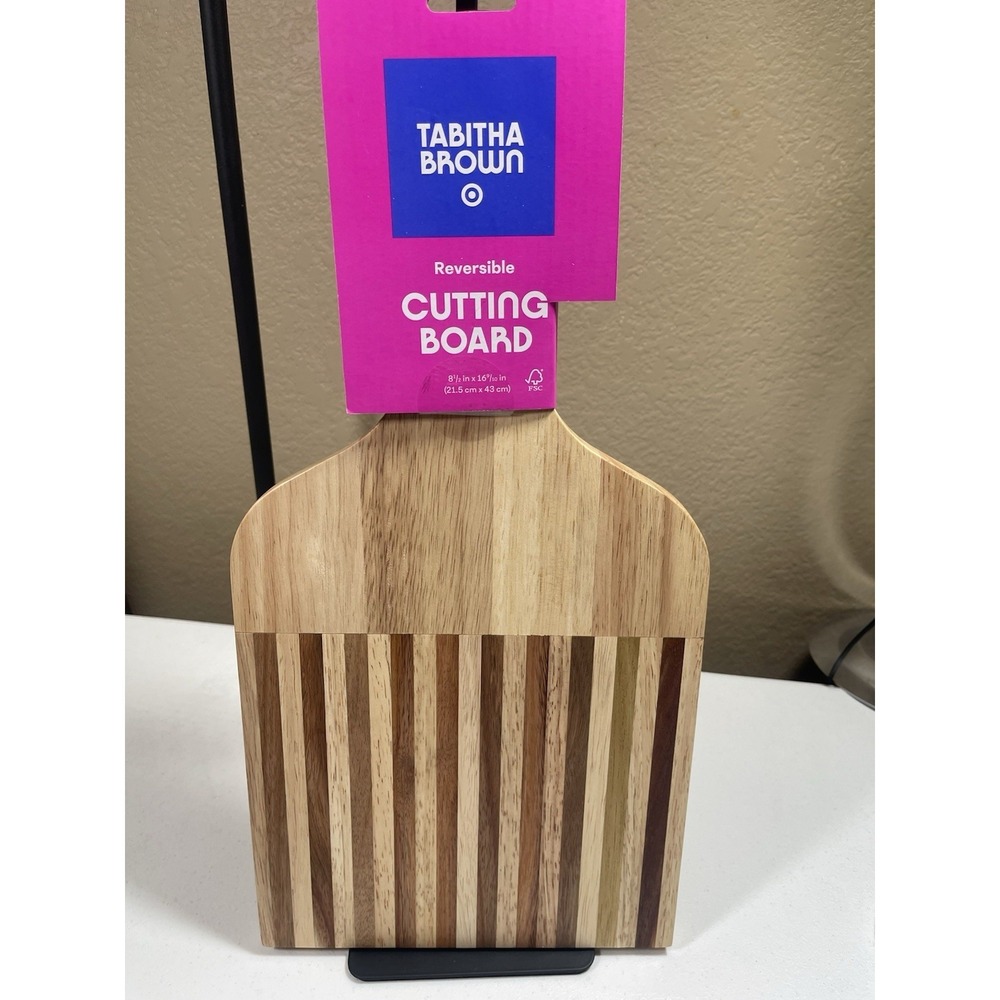Tabitha Brown Afro Pick Shaped Wood Cutting Board Target Kitchen Decor NEW